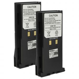 vhbw 2x Batterie compatible avec Kenwood TK-490, TK-5400, TK-481, TK-480, TK-390, TK-410 radio talkie-walkie (2100mAh, 7,2V, NiMH) - Neuf