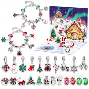Calendrier de l'Avent Noël 24 Jours ¿ Coffret DIY Bonhomme de Neige Perles Surprise pour Enfants & Filles - Neuf