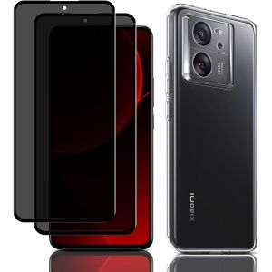KAL-[2+1 Pi&egrave;ces Anti Espion Verre Tremp&eacute; & Tpu Coque Compatible Avec Xiaomi 13T/13T Pro, [9H Duret&eacute;] [Anti-Rayure] Protection &Eacute;cran & Transparent Shell Pour Xiaomi 13T/13T Pro - Neuf