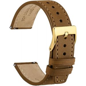 Kal-Elite Bracelet Montre, Cuir De Grain Sup&eacute;rieur, Lib&eacute;ration Rapide, Largeur De Bande 18mm 20mm 22mm - Neuf