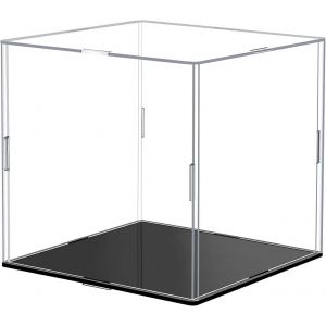 Sansh-Acrylic Display Box,Vitrine Acrylique Auto-Assemblée,Boîte De Comptoir Cube Pour Figurines Pop Et Jouets,Nécessite De Retirer Le Film De Protection(6x6x6 Pouces :15 X15x15cm) - Neuf