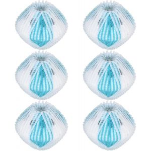KALANKA-Boules De Blanchisserie, &Eacute;pilateur de Poils d'animaux Enlever La Boule de Lavage Color&eacute;eR&eacute;utilisable Boule &agrave; Linge &Eacute;cologique pour Nettoyer Les Poils d'animaux Balles de S&eacute;chage, 6 Pi&egrave;ces - Neuf