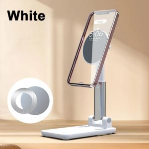 Support Pour Téléphone Support De Téléphone Magnétique Flexible Réglable Support De Téléphone Portable Universel Pliable Support De Téléphone Portable De Bureau.White. - Neuf