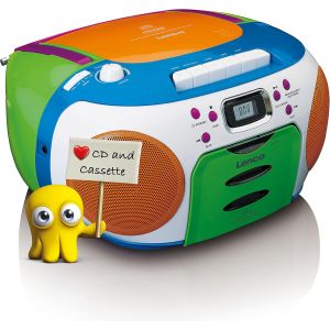 VornixorSarlshop-SCD-971 - Radio portable - CD - Lecteur cassette - enfants - Multicolor - Neuf