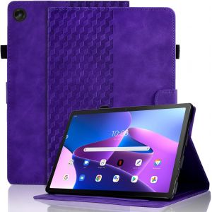 Chenquansarl-Étui Pour Lenovo Tab M10 3ème Génération 10,1 Pouces (Tb328fu/Tb328xu) Housse Folio En Cuir Avec Mise En Veille/Réveil Automatique Smart Shell Pour Lenovo M10 3ème Génération 2022,Violet - Neuf
