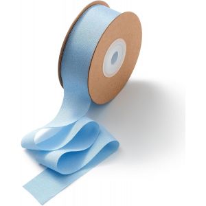 Kal-Ruban Bleu Clair Ruban Cadeau Emballage Ruban De Soie De Mariage Ruban D&eacute;coratif Bleu Rubans De 2,5 Cm De Large, Bleu B&eacute;b&eacute; - Neuf