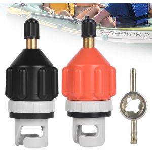 Letnerny-Adaptateur Pompe Kayak, Adaptateur De Pompe Sup Adaptateurs De Kayak Adaptateurs De Valve Embout De Gonflage Gonfleur Paddle Pour Planche Surf Planche À Pagaie Kayak, Noir - Neuf