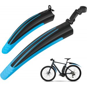Sept-Garde-Boue De Vélo, Montagne Cyclisme Vtt Route Réglable Universelle Epaissir Elargir Les Ailes Avant Garde-Boue Arrière Pour Selle De Single Speed Vélo Fixie Urbain Gravel Bike - Neuf