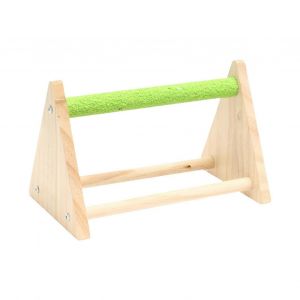 Perchoir A Oiseaux En Bois Pour Perroquet, Perchoir Triangulaire Pour Cage A Oiseaux, Accessoires D'entra&icirc;nement, Aire De Jeux - Neuf