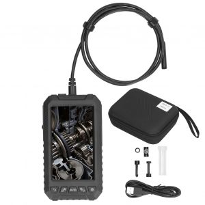 XYONG Endoscope industriel, objectif 8 mm, 1 m, ligne rigide, 1080p HD, ecran IPS 5 pouces, camera d'inspection de pipeline automobile, endoscope numerique - Neuf