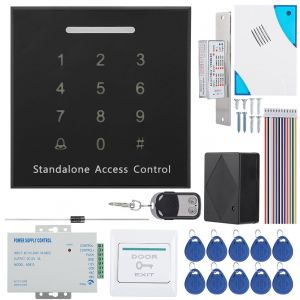 Systeme de controle d'acces de porte, deverrouillage par carte RFID et mot de passe, securite a domicile - Neuf
