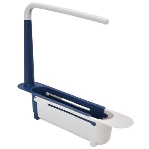 Organiseur T&eacute;lescopique Pour &Eacute;vier De Cuisine,Panier De Rangement Extensible Avec Porte-Serviettes,Longueur Librement R&eacute;glable,Grande Capacit&eacute;,Organisateur D'&eacute;vier Extensible - Neuf