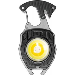 Mini Lampe De Poche Porte-Cl&eacute;s Lampe De Poche Porte-Cl&eacute;s Multifonction Cob 400 Mah Porte-Cl&eacute;s En Aluminium Portable Affichage De La Puissance Multimode Type-C Support R&eacute;glable Ouvre-Bouteille Lampe D - Neuf