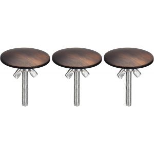 SJZG-Couvercle Trou Robinet Bouchon Evier Cache Trou Pour Évier De Cuisine, 3Pcs - Couvercle De Trou De Robinet En Alliage De Zinc, Pour Lavabo, Plan De Travail (Couleur Bronze) - Neuf