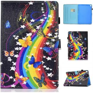 ¿¿tui de protection en cuir PU pour iPad 10,2 pouces et iPad 7e g¿¿n¿¿ration, avec rabat, support, fente pour cartes et fonction veille/r¿¿veil automatique. Compatible avec les iPad d'Apple. - Neuf