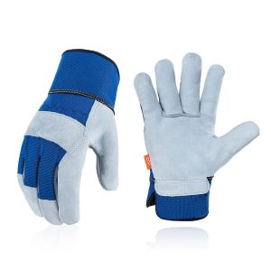 Kalanka-Vgo Cb3501 Paire De Gants De Travail En Cuir Pour Homme (Xl, Bleu) - Neuf