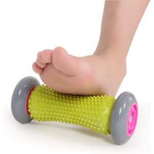 Kal-Rouleau De Massage Des Pieds, Acupression Réflexologie Masseur Bâton Poignets Avant-Bras Exercice Rouleau De Massage Pour La Fasciite Plantaire Récupération Et Muscles Tendus Noeuds (Gris) - Neuf