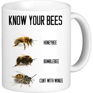 Eryi-Connaître Les Abeilles Funny Mug Fantaisie Tasse Bureau Cadeau Secret Santa - Neuf