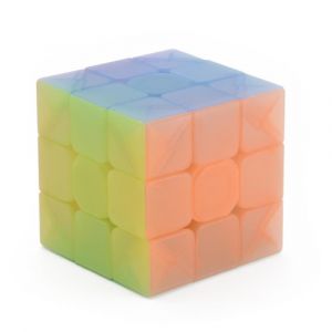 Jouet Warrior W 3x3 speed cube jelly 3x3x3 magic cube puzzle transparent rose - Neuf