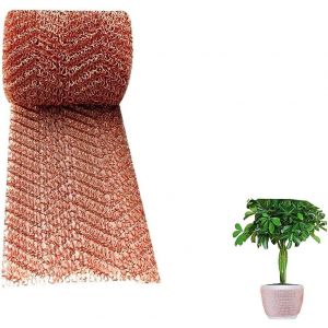 LETNERNY-Maille De Cuivre, 5 * 23.6Inch Grillage Anti Rongeur, Rouleau De Maille De Cuivre, Filet De Cuivre Tricot, Tricot À Quatre Fils, Pour La Cuisine, Le Jardin, La Cour (Cuivre) - Neuf