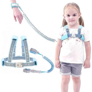 Yemaesre-Laisse De Sécurité Pour Enfants, Ceinture De Course Pour Tout-Petits, Ceinture De Poignet Anti-Perte, Réfléchissante, Lien De Sécurité Pour Bébé Avec Serrure, Câble Métallique De Sécurité De - Neuf