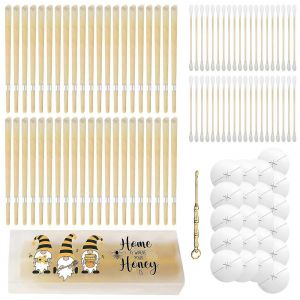 Naturel Bougies D'oreille Lot De 42 C&eacute;rumen Remover Bougies Pour Le Nettoyage Avec 21 De Protection Des Disques Et 1 Cuill&egrave;re &Agrave; Soupe Pour Des Femmes Des Hommes - Neuf