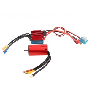 Kit De Moteur Brushless Esc 4400 Kv, Moteur Brushless Etanche 35 A, Kit De Controleur Brushless Pour Hsp Pour Voiture Rc 1/12 - Neuf