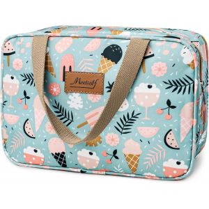 KALANKA-Trousse de Toilette Femme Voyage, Sac à Cosmétiques étanche Portable, Sac de Lavage Grande Capacité, Sac de Maquillage Floral Sac D'organisation pour Femmes et Filles - Neuf