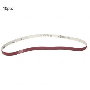 10PCS Bande de ponçage en oxyde d'aluminium Papier de verre Ponceuse Bande abrasive Sangle 533 x 9mm (600 #) - Neuf