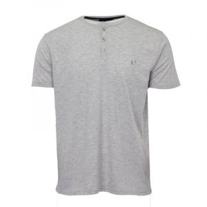 Tee Shirt Col Tunisien Avec Boutons Homme Pierre Cardin - Neuf