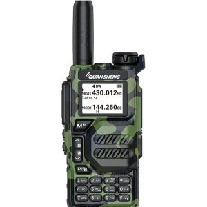 Mod&egrave;le de Camouflage UV - K5 Complet Portable Double Bande Radio bidirectionnelle (VHF/UHF) interphone FM 5W avec c&acirc;ble de Programmation USB - Neuf