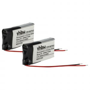 Vhbw 2x Batterie Compatible Avec Plantronics Avaya Awh75n Casque Audio, &Eacute;couteurs Sans Fil (140mah, 3,7v, Li-Polym&egrave;re) - Neuf