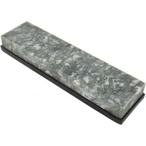 Mevronisshop-Pierre &Agrave; Aiguiser De Cuisine, Objet De Collection, Grain 10 000, &Eacute;meraude Naturelle, Avec Deux Bases Antid&eacute;rapantes En Gel De Silice, 200 X 50 X 25 Mm. - Neuf