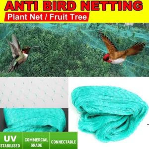 Filet de protection 4MX10M Filet de volière Anti-oiseaux Maille Vert Protection pour Plante Légume Fruit Étang Jardin - YES - Neuf