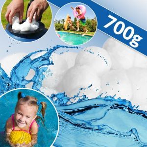 Boules filtrantes r&eacute;utilisables pour piscine, 700 g, remplacent le sable de filtration de piscine et conviennent aux syst&egrave;mes de filtration de piscine. - Neuf