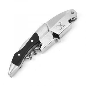 Ouvre-Bouteille Multifonction En Acier Inoxydable Pour Vin Rouge, Tête Et Queue En Acier Noir, Kit D'outils D'ouverture De Vin - Neuf