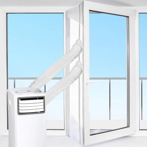 500CM Tissu De Calfeutrage pour Fen&ecirc;tres pour Climatiseur Mobile et S&egrave;che-Linge - Fonctionne avec Toutes Les Unit&eacute;s de Climatisation Mobiles, Installation Facile - Neuf