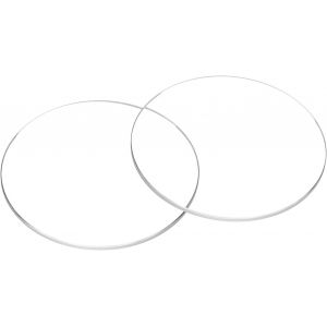 Kal-2pcs Verre De Montre En Cristal 39mm Dia 1.0mm Bord Biseauté Plat Rond Verre Ultra-Clair Visage De Montre Crystals Len Miroir De Cadran Pièces De Rechange Pour Réparation - Neuf