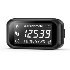 Podometre 3D pour Marche, Compteur de Pas Precis avec Ecran LCD pour Suivi Calories, Tracker d Activite Quotidienne Rechargeable, Dispositif Portable de Fitness - Neuf