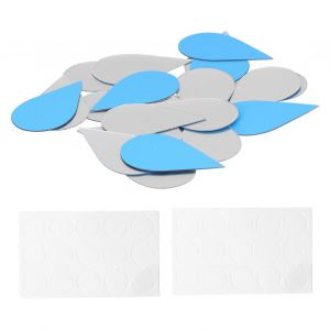 Hjlian Autocollants Muraux En Forme De Goutte De Pluie, Miroirs, Pour Chambre D'enfant, Chambre D'enfant, Decoration D'interieur, Argent - Neuf