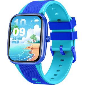 Montre Connect&eacute;e Enfant Fille Garcon:Smart Watch Avec Appel Bluetooth Fitnesstracker Activit&eacute; Bracelet Intelligent Avec Podometre Moniteur Sommeil R&eacute;veil Au Poignet Smartwatch Compatible Android Ios - Neuf