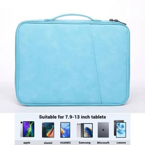 Sac Portable Pour Ipad Pro 11 12.9 Ipad 7 8 9 Gen Air 4 5 Ipad Tablette Sac Pour Samsung Galaxy Tab S7 Fe S8 S9 Plus A8 S6 Lite Étui.Cashmere Sky Blue.For 12.9-13 Inch - Neuf
