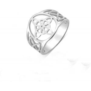 Bague B?ud De Sorci&egrave;re Pour Femme Acier Inoxydable Celtique Quaternaire Wiccan Bague B?ud De Sorci&egrave;re Amulette De Sorci&egrave;re Bijou Cadeau - Neuf