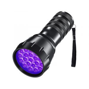 Lampe Torche Uv À 21 Led : Détecte Les Taches D'animaux, Les Scorpions Et Authentifie Les Documents ¿ Durable, Portable Et Performante - Neuf