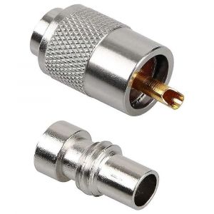 Paquet de 10 connecteurs &agrave; souder UHF/PL-259 avec r&eacute;ducteur pour RG8X,RG8 - Neuf