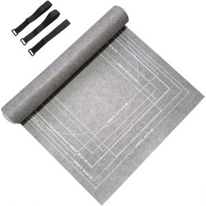Tapis De Puzzle Pour Puzzle Jusqu'&Agrave; 1000/1500/2000 Pi&egrave;ces,1,5 Mm,Accessoire Pour Puzzle Rond,Puzzle Carr&eacute; Et Puzzle Rectangulaire,Gris - Neuf