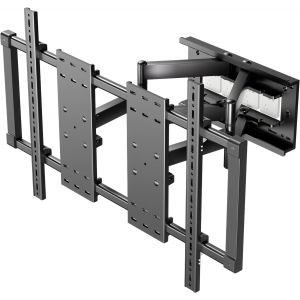 MEVRONISSHOP-Support Mural TV pour &eacute;crans 50-120 Pouces Jusqu'&agrave; 110KG, Support TV Mouvement Complet Orientable Inclinable Extensible, Accroche Television, Fixation TV Murale Bras Articul&eacute;,Max VESA 10 - Neuf