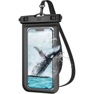KALANKA-Pochette &Eacute;tanche Smartphone, IPX8 Pochette Etanche pour iPhone 17 16 15 14 13 12 11 Pro Max Samsung S26 S25 S24 Ultra A17 A56 Xiaomi Redmi, Protection Telephone Eau Jusqu'&agrave; 7,0 Pouces, Noir - Neuf