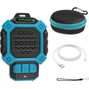 CPWO-Mini Enceinte Bluetooth Avec Clip Et Corde ¿ Enceinte Bluetooth Sans Fil Portable Étanche Ip56,Bluetooth 5.3,Micro Intégré Pour Appels Mains Libres,Idéale Pour Randonnée,Cuisine,Vélo - Neuf