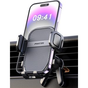 JGD-Support Téléphone Voiture, Stabilisation du Triple Support Porte Téléphone Rotatif à 360 Degrés Compatible avec GPS iPhone Samsung Smartphones 4,0''-7,0 - Neuf